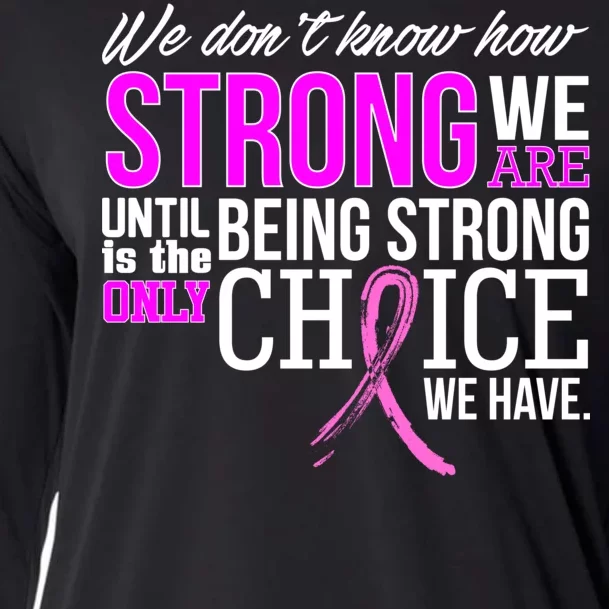 Breast Cancer Strong Cooling Performance Long Sleeve Crew