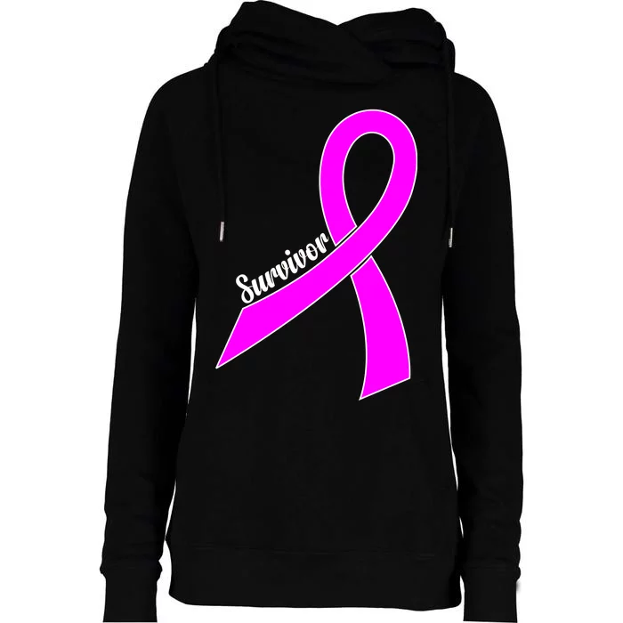 Breast Cancer Survivor Womens Funnel Neck Pullover Hood