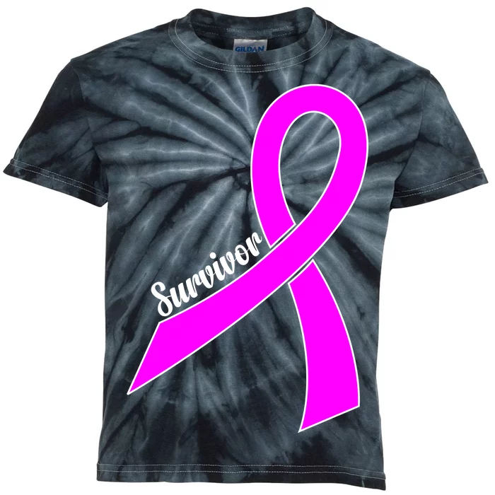 Breast Cancer Survivor Kids Tie-Dye T-Shirt