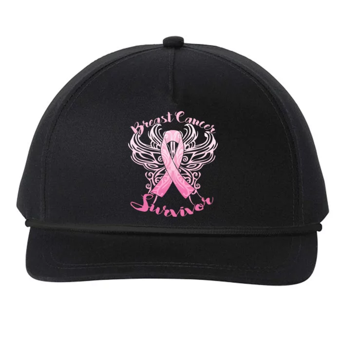 Breast Cancer Survivor Awareness Snapback Five-Panel Rope Hat