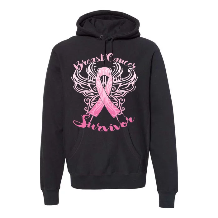 Breast Cancer Survivor Awareness Premium Hoodie