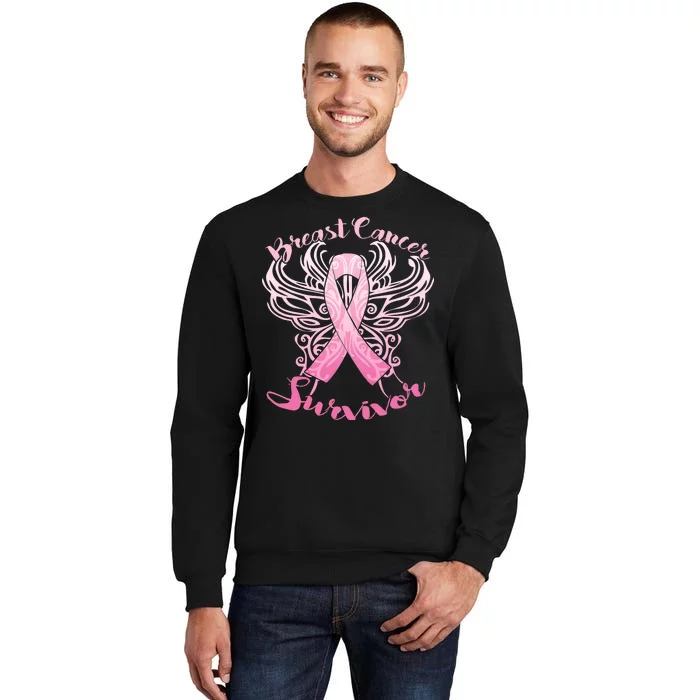 Breast Cancer Survivor Awareness Tall Sweatshirt