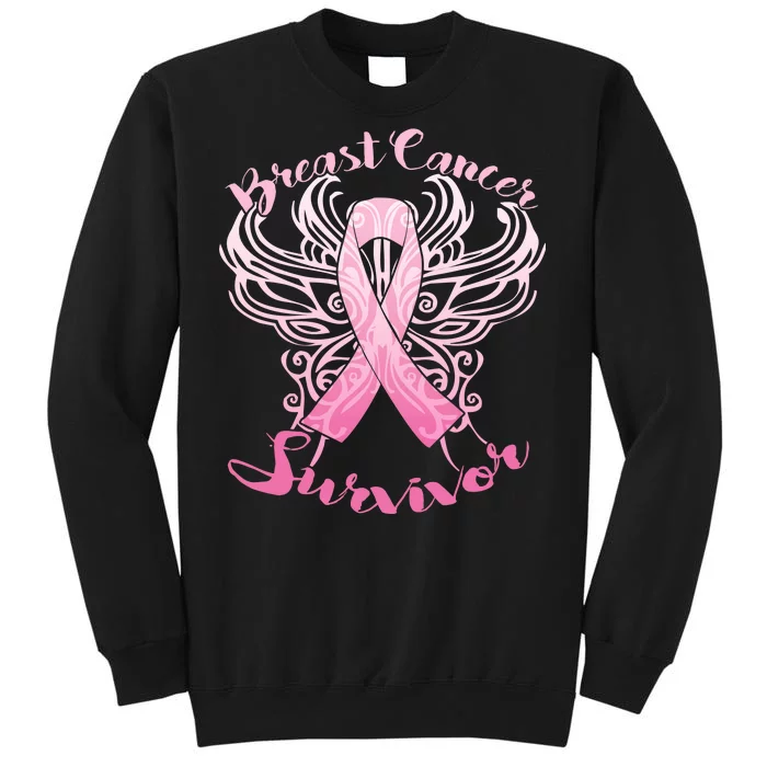 Breast Cancer Survivor Awareness Tall Sweatshirt