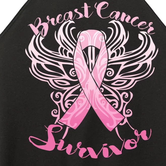 Breast Cancer Survivor Awareness Women’s Perfect Tri Rocker Tank