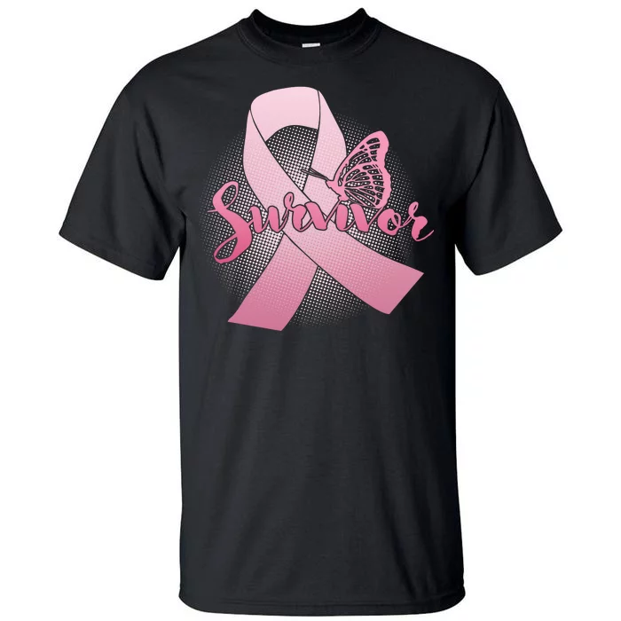 Breast Cancer Survivor Butterfly Tall T-Shirt