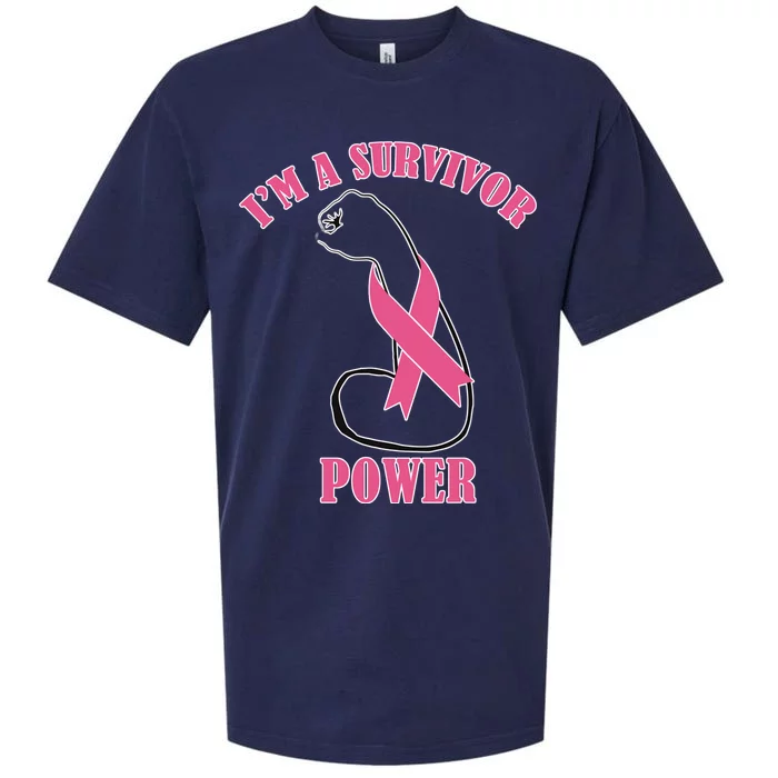 Breast Cancer Survivor Power Sueded Cloud Jersey T-Shirt