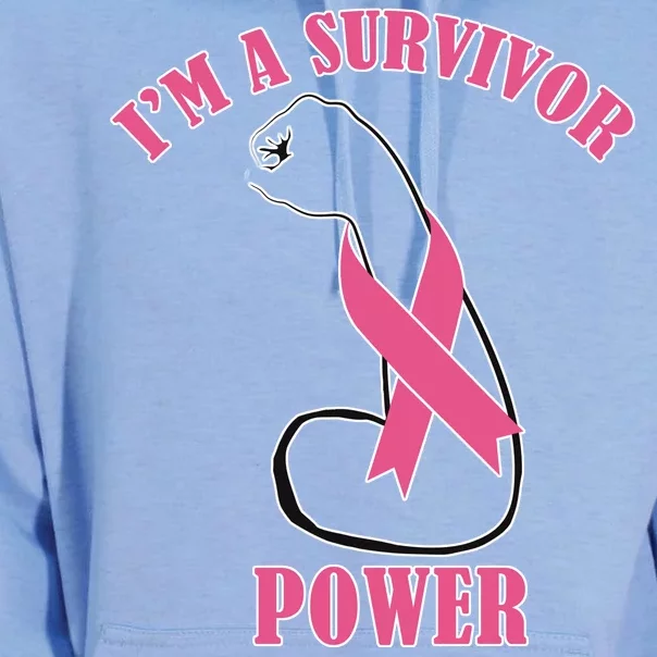 Breast Cancer Survivor Power Unisex Surf Hoodie