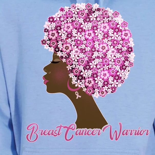 Breast Cancer Warrior Flower Afro Unisex Surf Hoodie