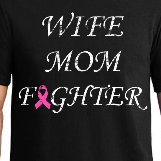 Breast Cancer Wife Mom Fighter Pajama Set