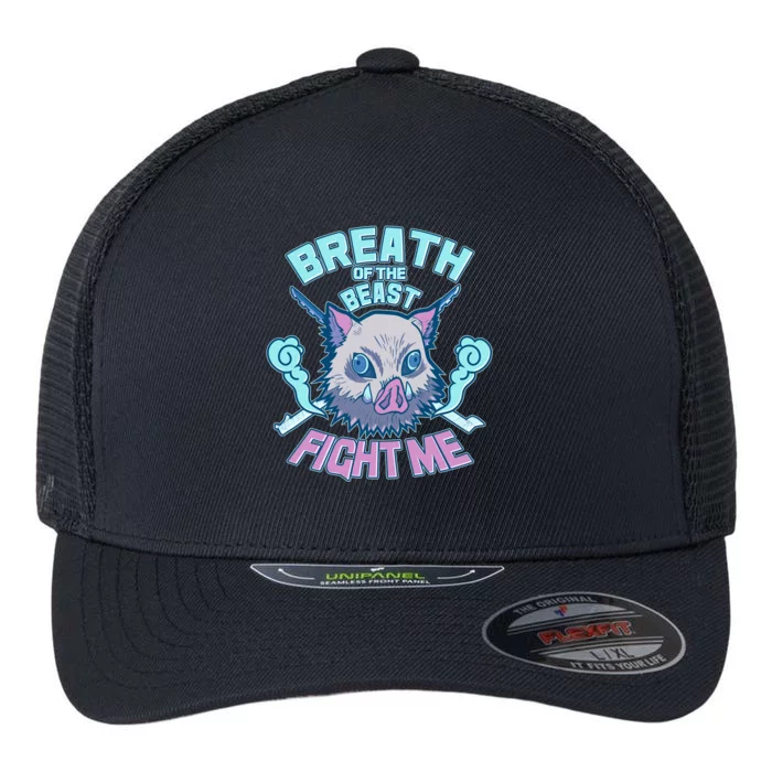 Breath of the Beast Fight Me Flexfit Unipanel Trucker Cap