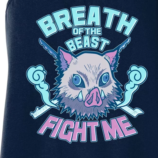 Breath of the Beast Fight Me Women's Racerback Tank