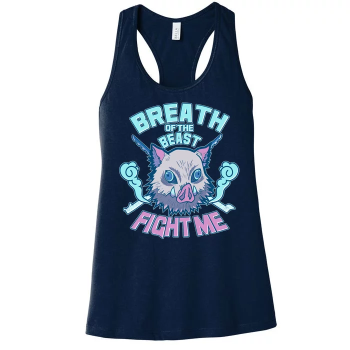 Breath of the Beast Fight Me Women's Racerback Tank