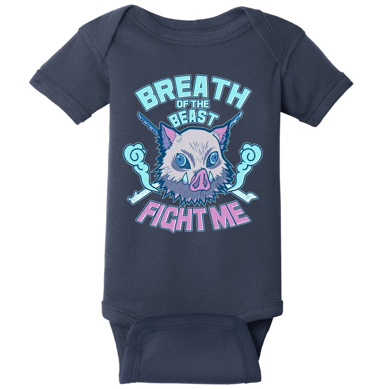 Breath of the Beast Fight Me Demon Slayer Baby Bodysuit