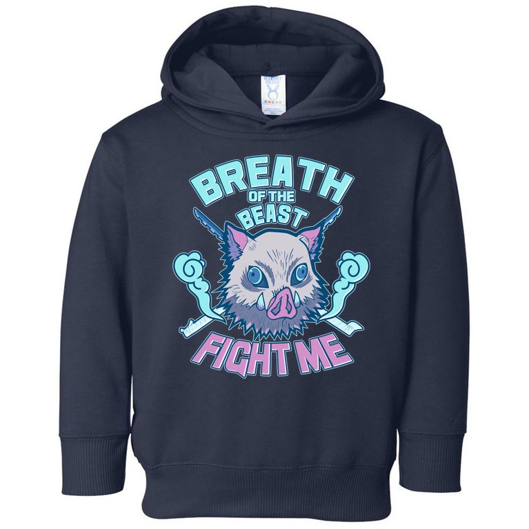 Breath of the Beast Fight Me Demon Slayer Toddler Hoodie