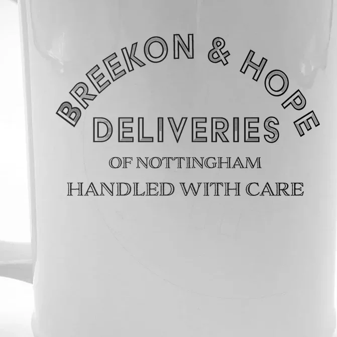 Breekon And Hope Deliveries Nottingham Front & Back Beer Stein