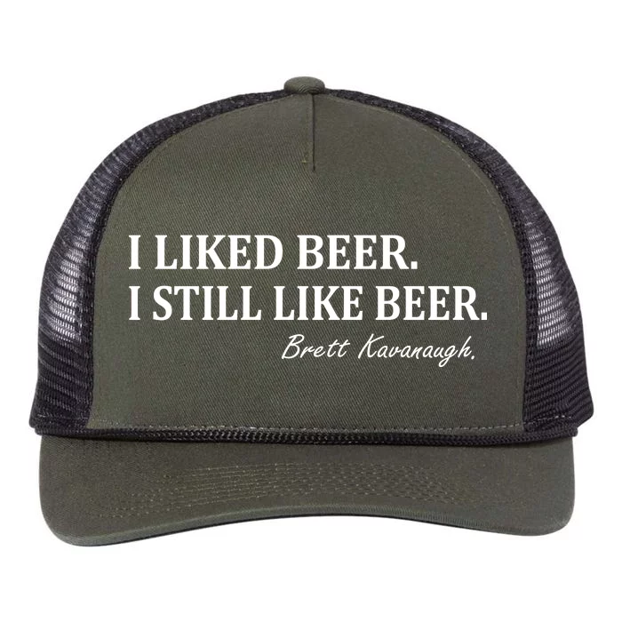 Brett Kavanaugh I Liked Beer I still Drink Beer Retro Rope Trucker Hat Cap