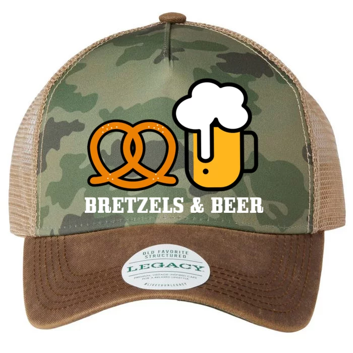 Bretzels And Beer Funny Oktoberfest Legacy Tie Dye Trucker Hat