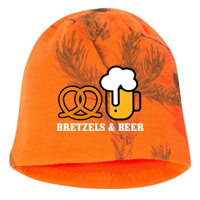 Bretzels And Beer Funny Oktoberfest Kati - Camo Knit Beanie