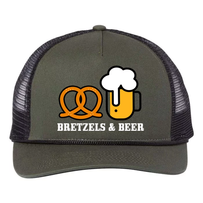 Bretzels And Beer Funny Oktoberfest Retro Rope Trucker Hat Cap