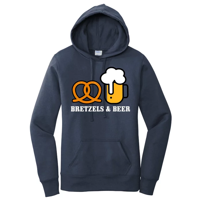 Bretzels And Beer Funny Oktoberfest Women's Pullover Hoodie