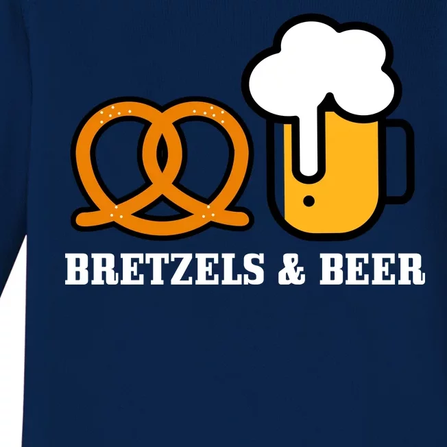 Bretzels And Beer Funny Oktoberfest Baby Long Sleeve Bodysuit