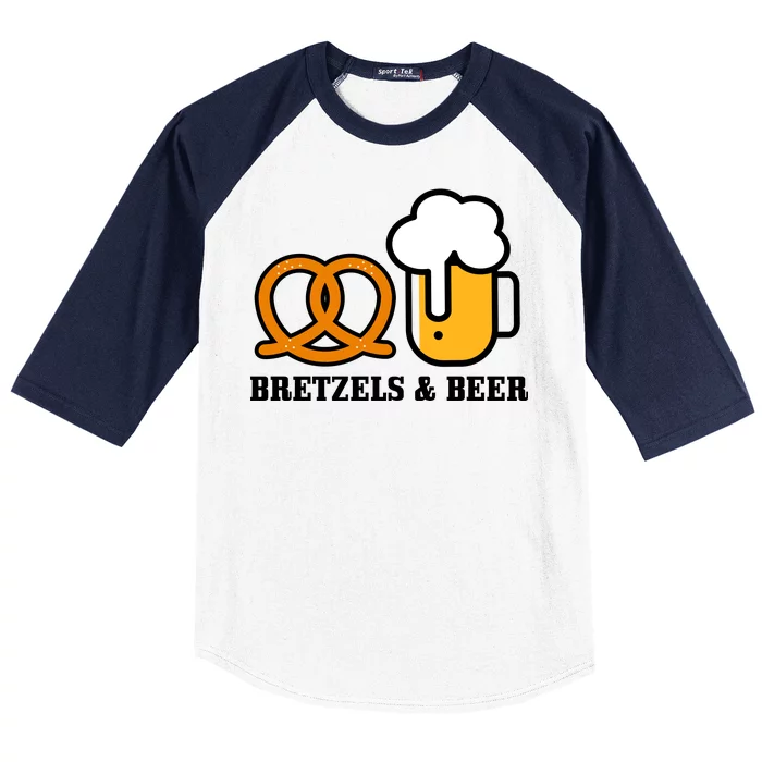 Bretzels And Beer Funny Oktoberfest Baseball Sleeve Shirt