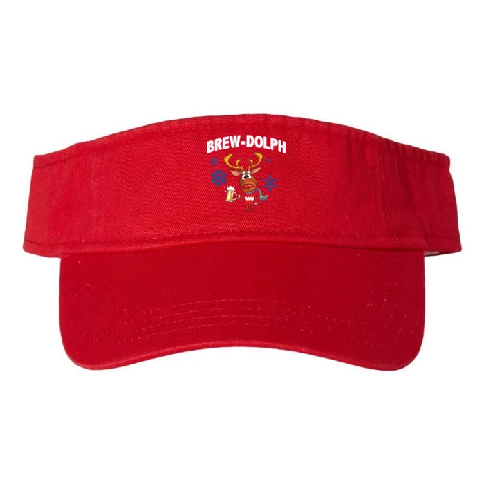 Brew-Dolph Christmas Reindeer Valucap Bio-Washed Visor