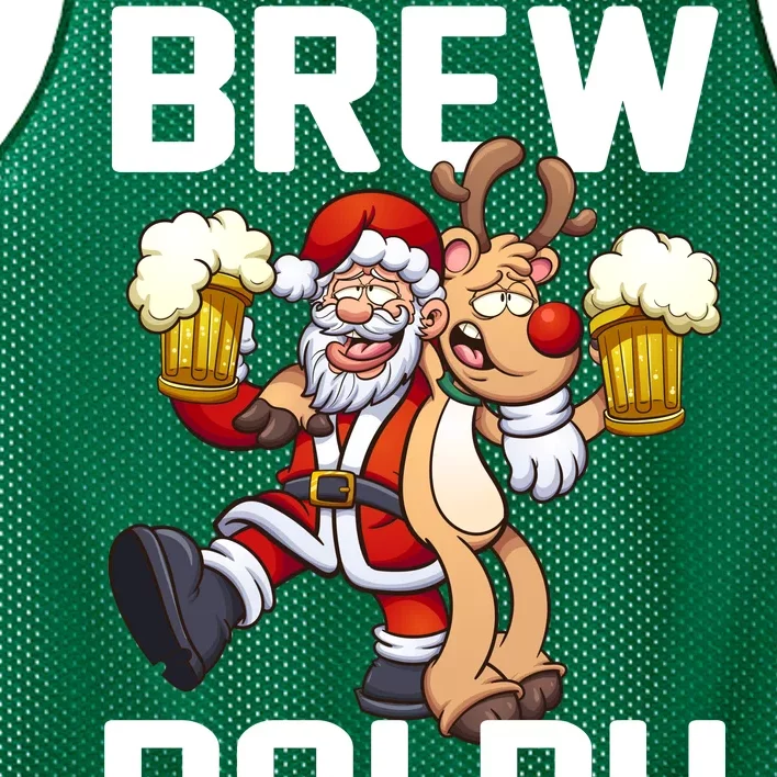 Brew Dolph Red Nose Reindeer Mesh Reversible Basketball Jersey Tank