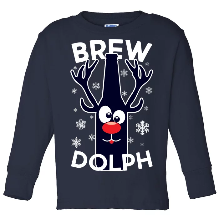 Brewdolph Toddler Long Sleeve Shirt