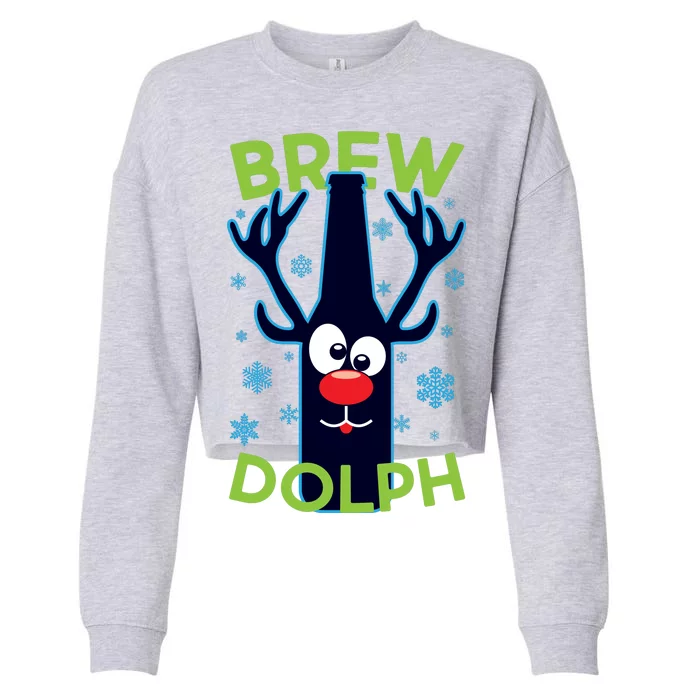 Brewdolph Cropped Pullover Crew