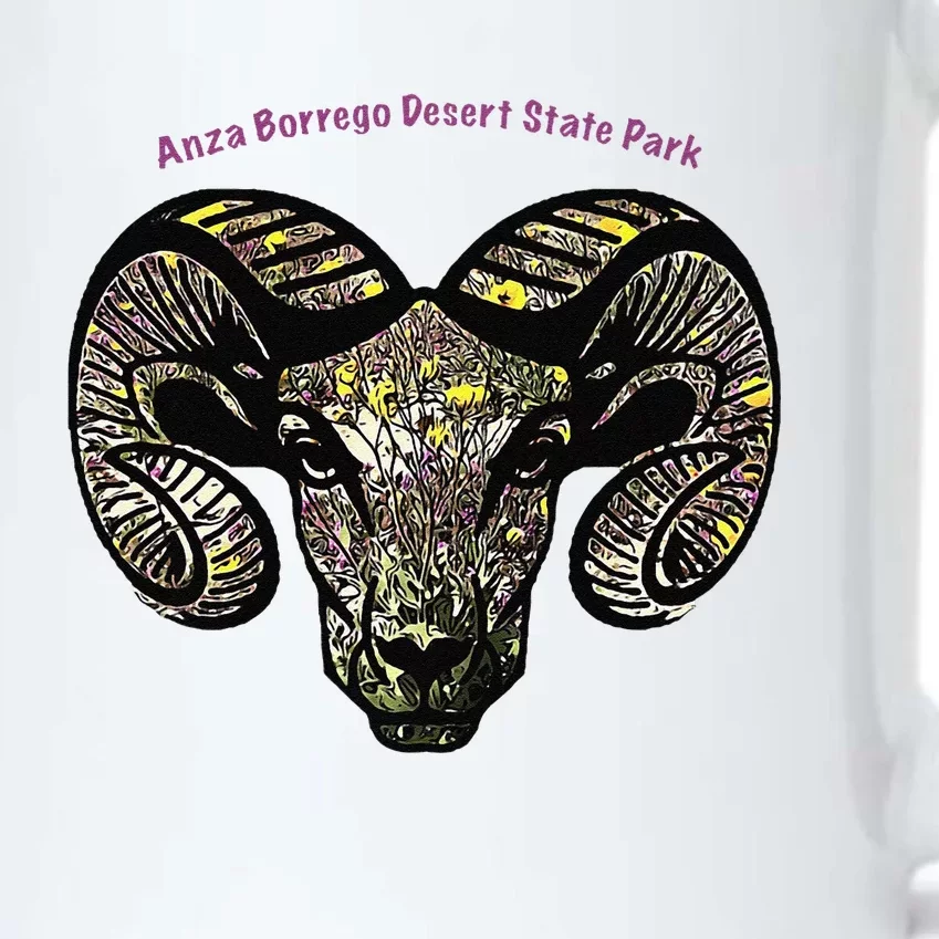 Bighorn Ram Flower Premium Black Color Changing Mug