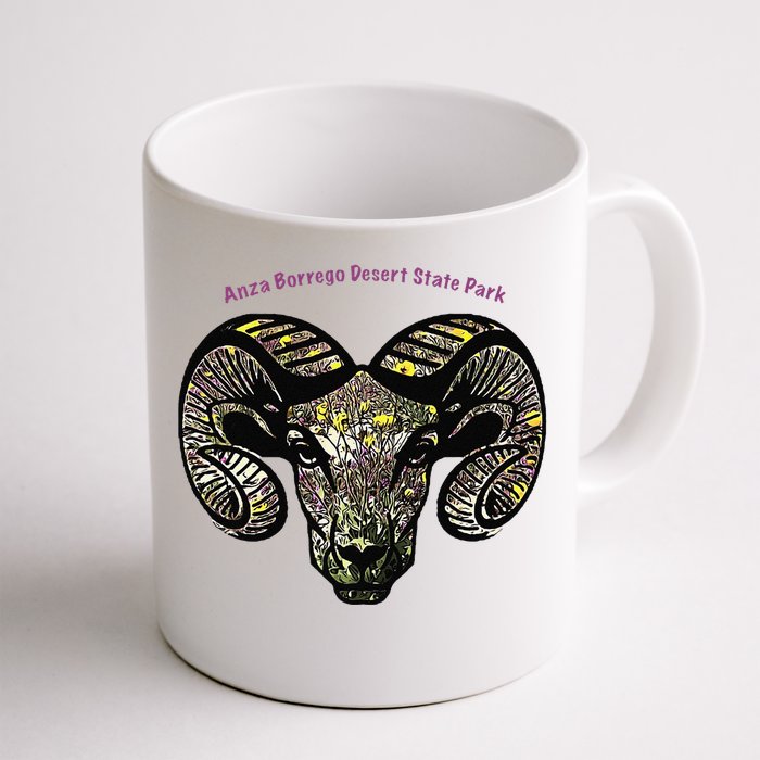 Bighorn Ram Flower Premium Front & Back Coffee Mug