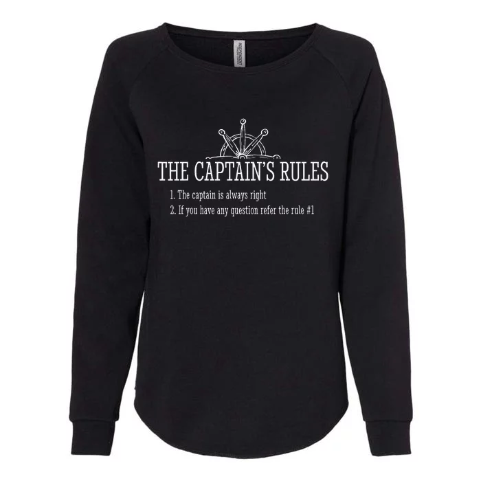 Boat Rules Funny Sayings Sailing Sail Boats Womens California Wash Sweatshirt