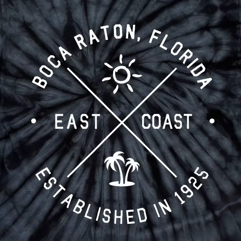 Boca Raton Florida Souvenirs Fl Sun Emblem Tie-Dye T-Shirt