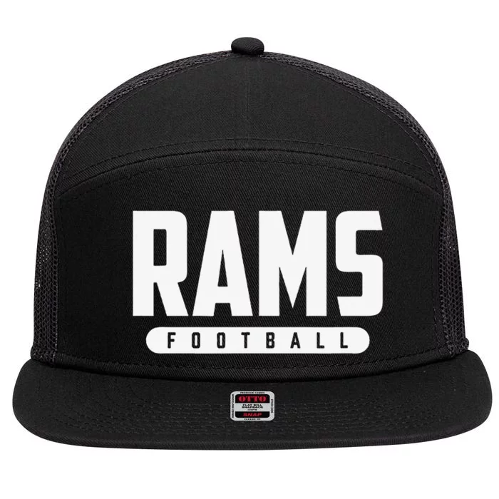 Bastrop Rams Football 7 Panel Mesh Trucker Snapback Hat