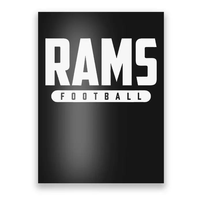 Bastrop Rams Football Poster