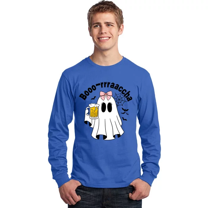 Boo Rracha Funny Halloween Ghost Gift Tall Long Sleeve T-Shirt