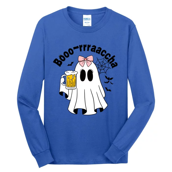 Boo Rracha Funny Halloween Ghost Gift Tall Long Sleeve T-Shirt