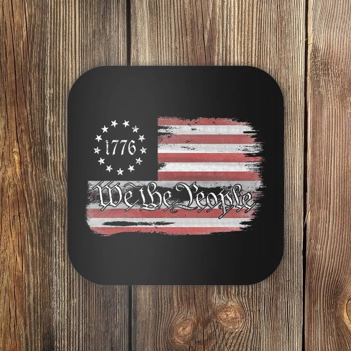 Betsy Ross Flag 1776 We The People Coaster