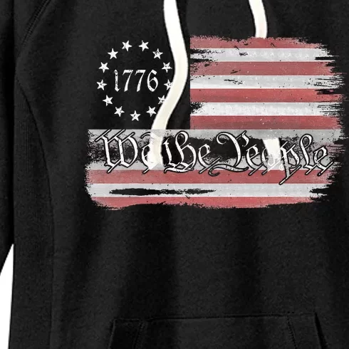 Betsy Ross Flag 1776 We The People Women's Fleece Hoodie