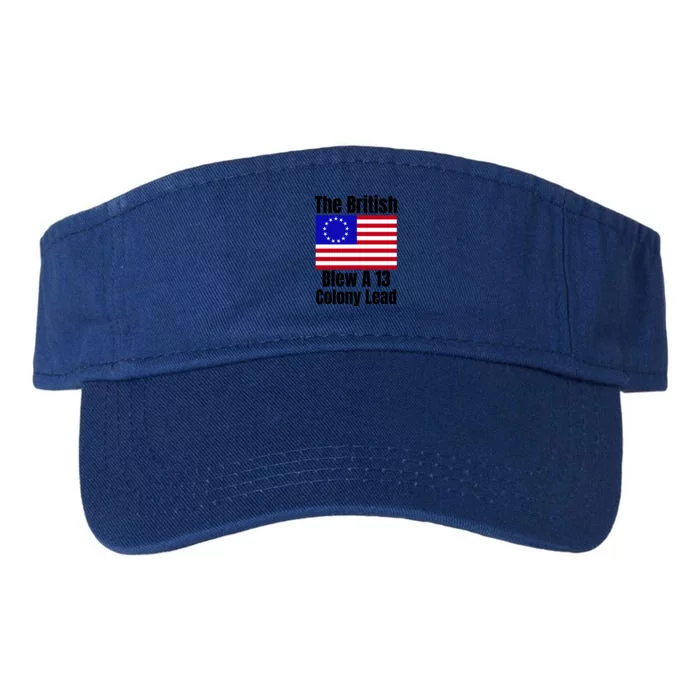 Betsy Ross Flag The British Blew A 13 Colony Lead Valucap Bio-Washed Visor