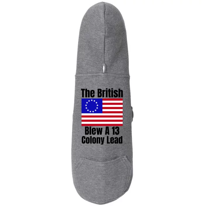 Betsy Ross Flag The British Blew A 13 Colony Lead Doggie 3-End Fleece Hoodie