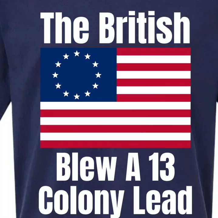 Betsy Ross Flag The British Blew A 13 Colony Lead Sueded Cloud Jersey T-Shirt