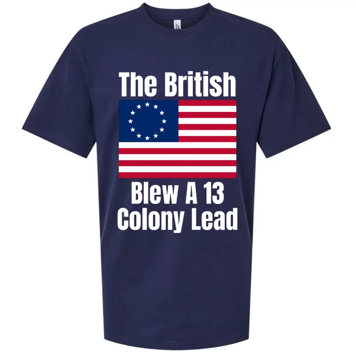 Betsy Ross Flag The British Blew A 13 Colony Lead Sueded Cloud Jersey T-Shirt