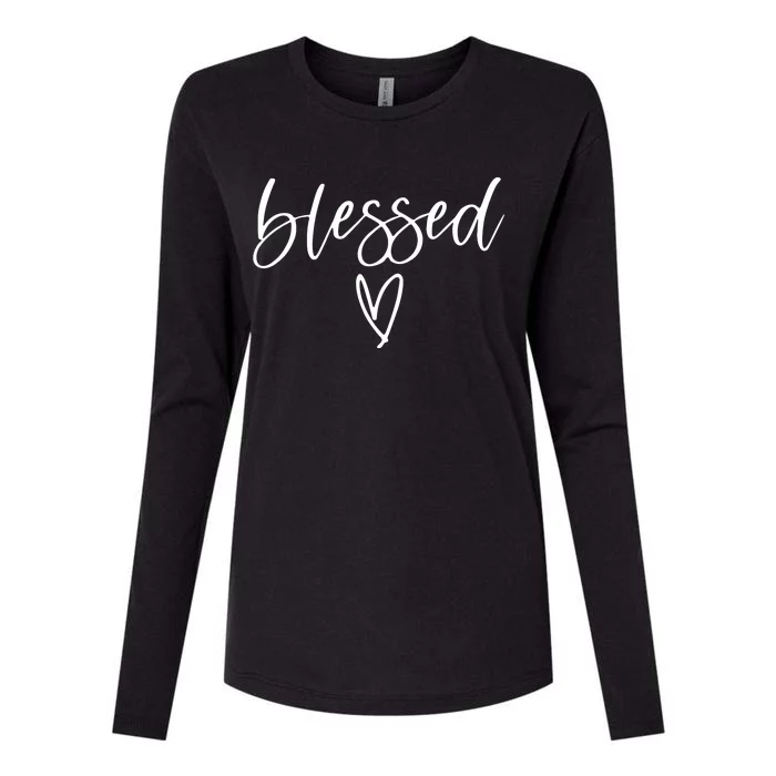 Blessed Religious Faith Christian Tee Gifts For Womens Cotton Relaxed Long Sleeve T-Shirt