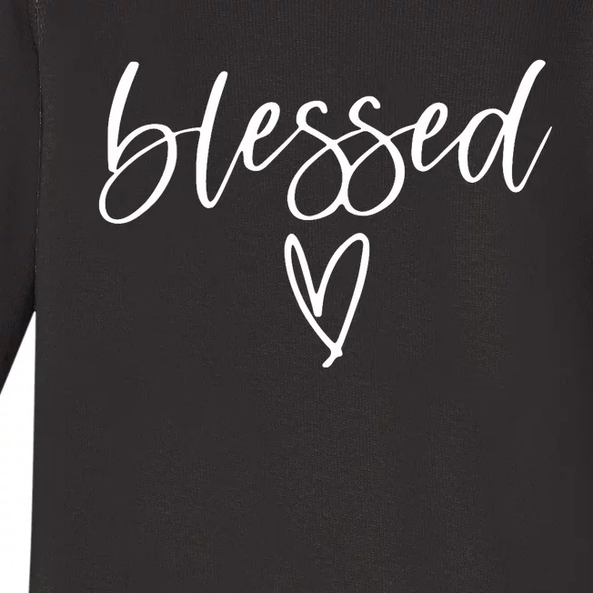 Blessed Religious Faith Christian Tee Gifts For Baby Long Sleeve Bodysuit