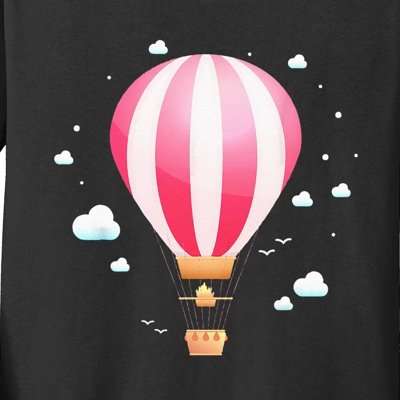 Balloon Ride Festival Hot Air Balloon Pilot Hot Air Balloon Kids Long Sleeve Shirt