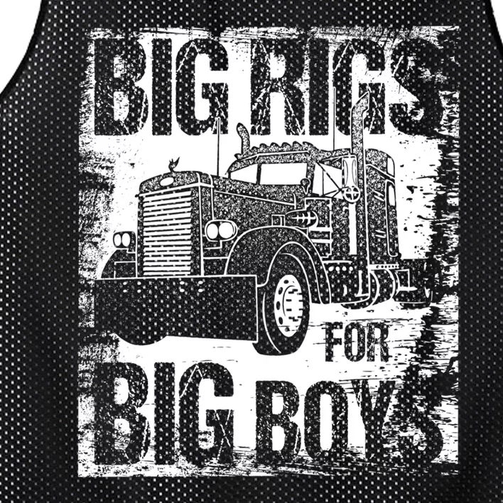 Big Rigs For Big 18 Wheeler Trucking Mesh Reversible Basketball Jersey Tank