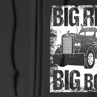 Big Rigs For Big 18 Wheeler Trucking Full Zip Hoodie