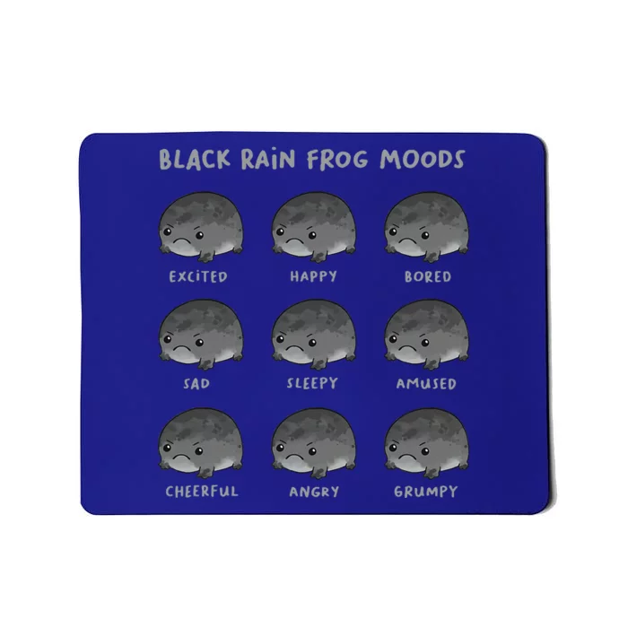 Black Rain Frog Moods Grumpy Black Desert Rain Frog Mousepad